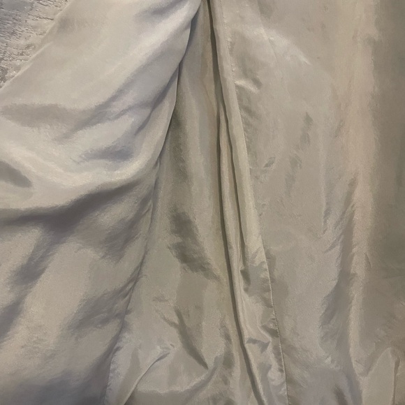 Eileen Fisher Silver Funnel Neck Jacket Blazer Size Medium - Picture 12 of 13